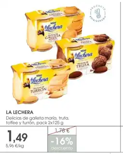 Supermercados Plaza LA LECHERA Delicias de galleta maría, trufa, toffee y turrón oferta