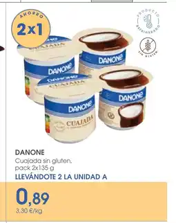 Supermercados Plaza DANONE Cuajada sin gluten oferta