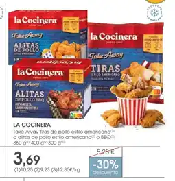 Supermercados Plaza LA COCINERA Take Away tiras de pollo estilo americano o alitas de pollo estilo americano o BBQ oferta