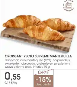 Supermercados Plaza Croissant recto supreme mantequilla oferta