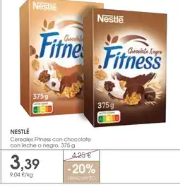 Supermercados Plaza NESTLÉ Cereales Fitness con chocolate con leche o negro oferta