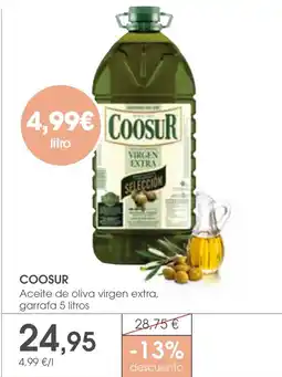 Supermercados Plaza COOSUR Aceite de oliva virgen extra, garrafa oferta