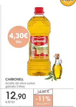 Supermercados Plaza CARBONELL Aceite de oliva suave garrafa oferta