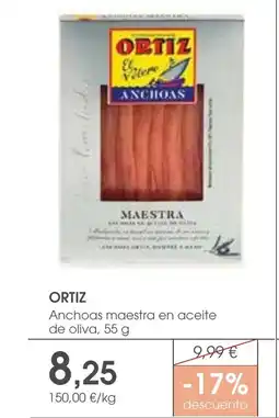 Supermercados Plaza ORTIZ Anchoas maestra en aceite de oliva oferta