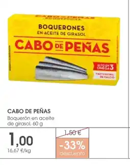 Supermercados Plaza CABO DE PEÑAS Boquerón en aceite de girasol oferta