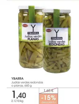 Supermercados Plaza YBARRA Judias verdes redondas oferta