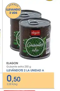 Supermercados Plaza ELAGON Guisantes extra oferta