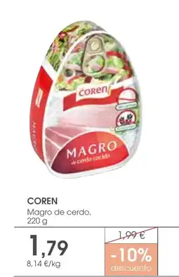 Supermercados Plaza COREN Magro de cerdo oferta