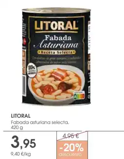 Supermercados Plaza LITORAL Fabada asturiana selecta oferta