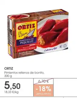 Supermercados Plaza ORTIZ Pimientos rellenos de bonito oferta