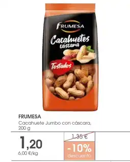 Supermercados Plaza FRUMESA Cacahuete Jumbo con cáscara oferta