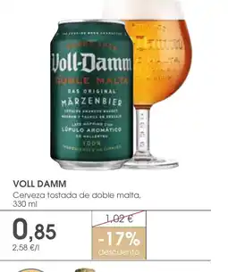 Supermercados Plaza VOLL DAMM Cerveza tostada de doble malta oferta