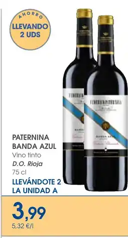 Supermercados Plaza PATERNINA BANDA AZUL Vino tinto D.O. Rioja oferta
