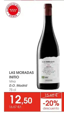 Supermercados Plaza LAS MORADAS INITIO Vino D.O. Madrid oferta