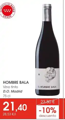 Supermercados Plaza HOMBRE BALA Vino tinto D.O. Madrid oferta