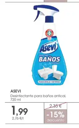 Supermercados Plaza ASEVI Desinfectante para baños antical oferta