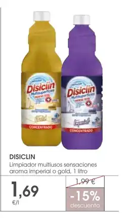 Supermercados Plaza DISICLIN Limpiador multiusos sensaciones aroma imperial o gold oferta