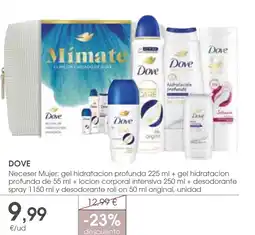 Supermercados Plaza DOVE Deep Moisture Gel + Deep Moisture Gel + Intensive Body Lotion + Original Deodorant Spray and Roll-On Deodorant oferta