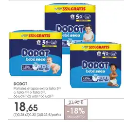 Supermercados Plaza DODOT Pañales etapas extra talla 3 oferta