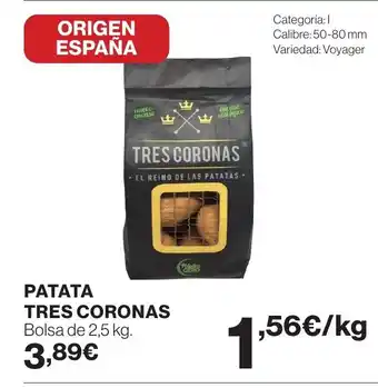 Patata tres coronas