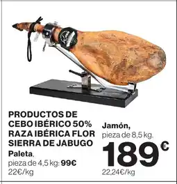 Supercor Productos de cebo ibérico 50% raza ibérica flor sierra de jabugo oferta