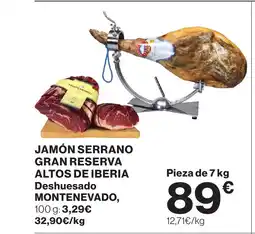 Supercor ALTOS DE IBERIA Jamón serrano gran reserva oferta