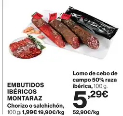 Supercor MONTARAZ Embutidos ibéricos oferta