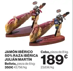 Supercor JULIÁN MARTÍN Jamón ibérico 50% raza ibérica oferta
