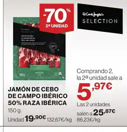 Supercor RAZA IBÉRICA Jamón de cebo de campo ibérico 50% oferta