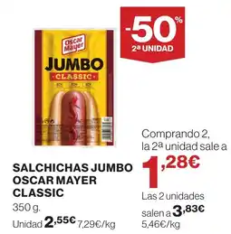Supercor Salchichas jumbo oscar mayer classic oferta