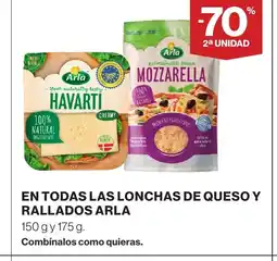 Supercor ARLA En todas las lonchas de queso y rallados oferta