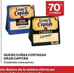 Supercor GRAN CAPITÁN Queso cuñas cortadas oferta