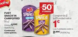 Supercor CAMPOFRÍO Fuet snack'in oferta