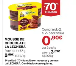 Supercor Mousse de chocolate la lechera oferta