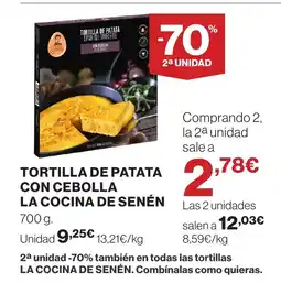 Supercor Tortilla de patata con cebolla la cocina de senén oferta