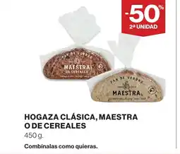 Supercor Hogaza clásica, maestra o de cereales oferta