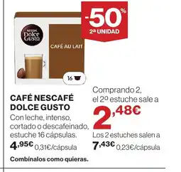 Supercor NESCAFÉ DOLCE GUSTO Café oferta