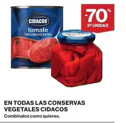 Supercor CIDACOS En todas las conservas vegetales oferta
