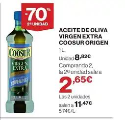 Supercor Aceite de oliva virgen extra coosur origen oferta