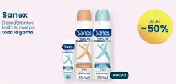 Clarel Sanex Desodorantes todo el cuerpo oferta