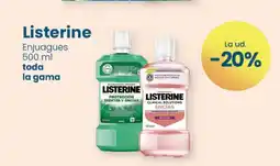 Clarel Listerine Enjuagues oferta