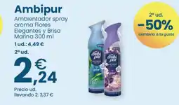 Clarel Ambipur Ambientador spray aroma Flores Elegantes y Brisa Marina oferta
