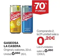 Supercor LA CASERA Gaseosa oferta