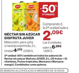 Supercor JUVER Néctar sin azúcar disfruta oferta