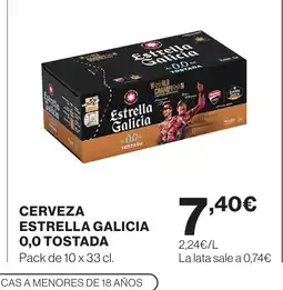 Supercor ESTRELLA GALICIA 0,0 TOSTADA Cerveza oferta
