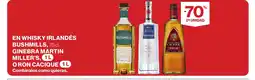 Supercor En whisky irlandés bushmills, ginebra martin miller's oferta