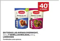 Supercor LINWOODS En todas las avenas overnight y semillas molidas oferta