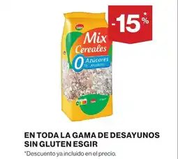 Supercor En toda la gama de desayunos sin gluten esgir oferta