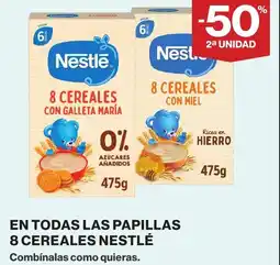 Supercor En todas las papillas 8 cereales nestlé oferta