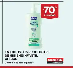 Supercor CHICCO En todos los productos de higiene infantil oferta